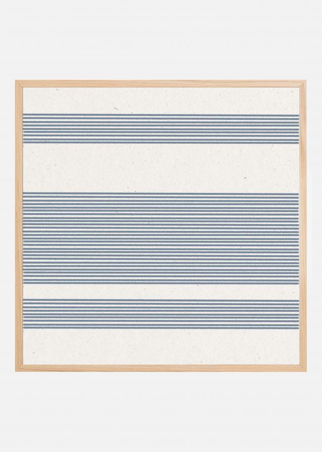 Bildverkstad Simple Blue Lines Pattern Poster