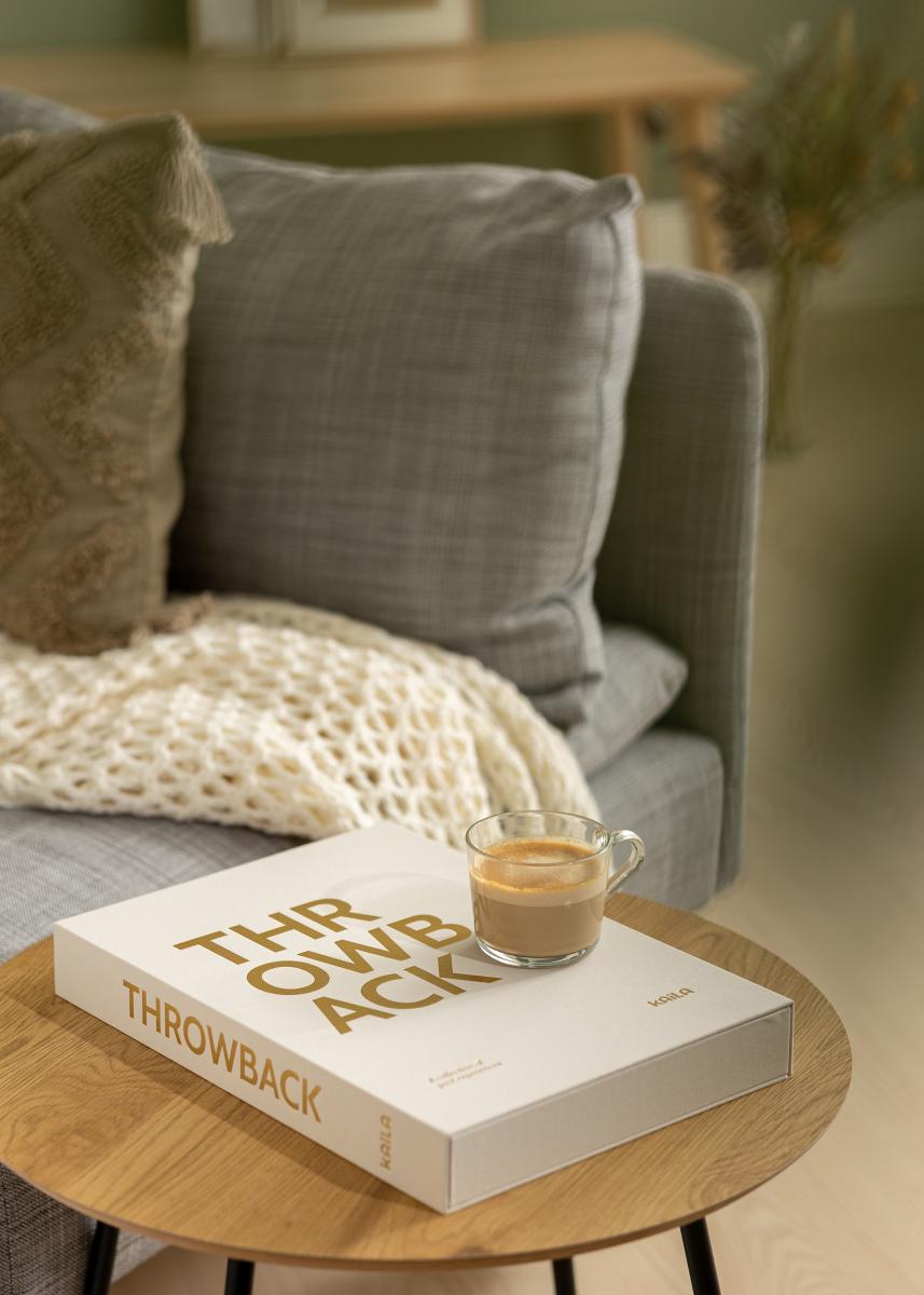 KAILA KAILA THROWBACK Warm Grey XL - Coffee Table Photo Album (20 Zwarte zijden)