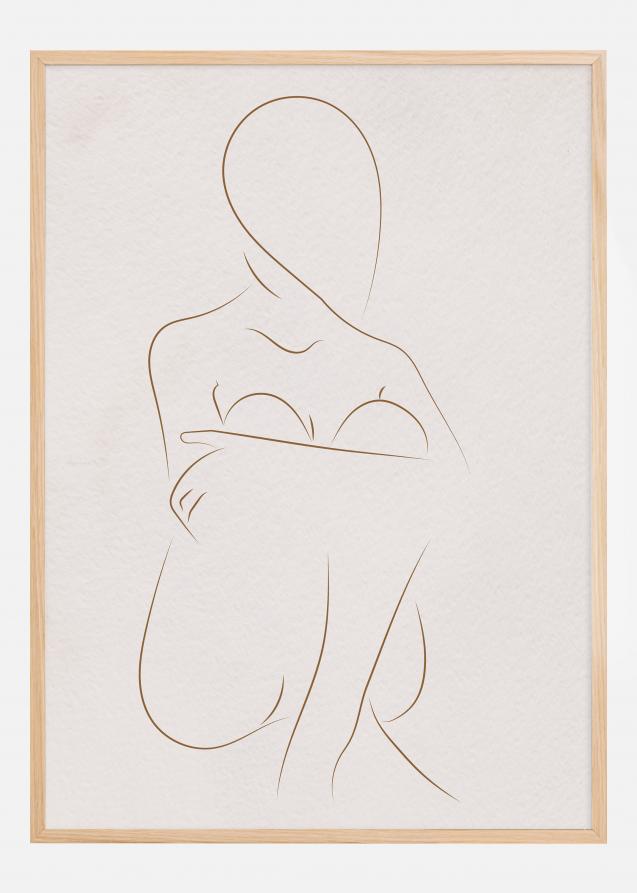 Bildverkstad Thin Lines Woman ll Poster