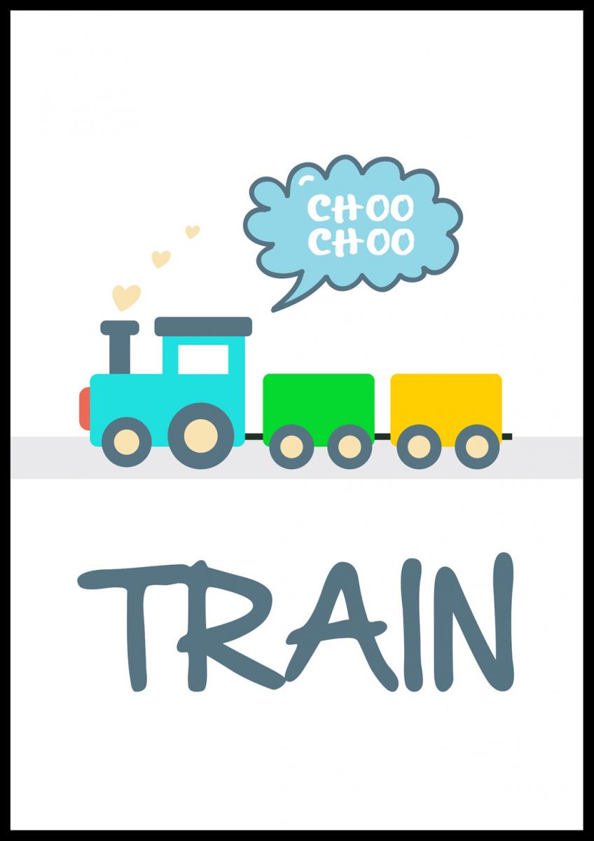 Bildverkstad Train Choo Choo Poster