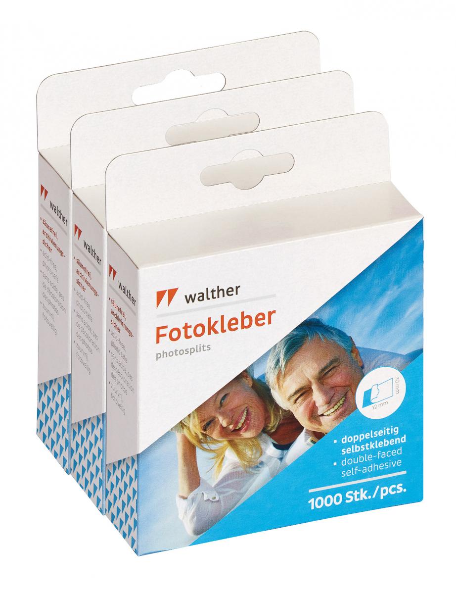 Walther Walther Fototape 10x12 mm - 3 x 1000 st.