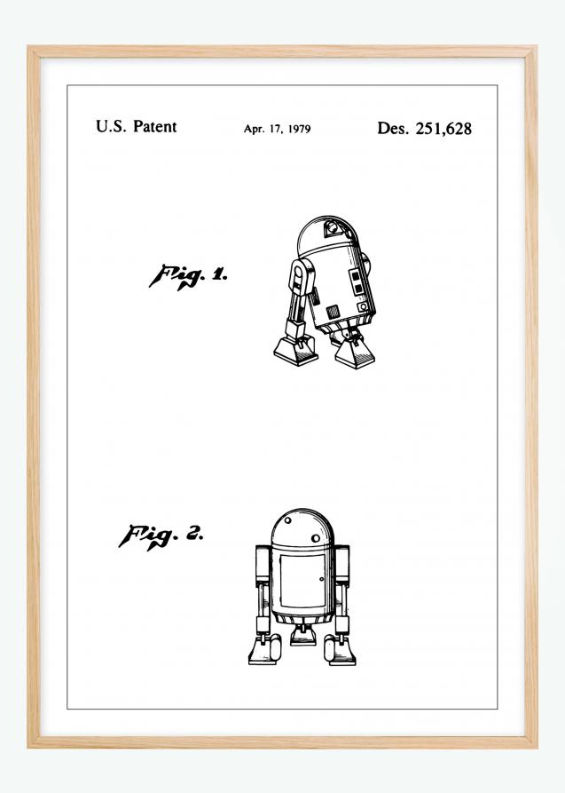 Bildverkstad Patenttekening - Star Wars - R2-D2 Poster