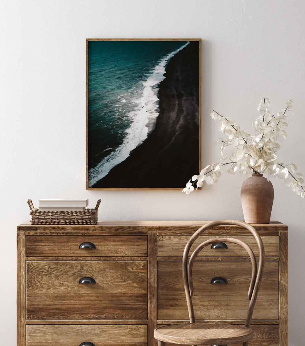 Lagervaror egen produktion Black Beach Poster