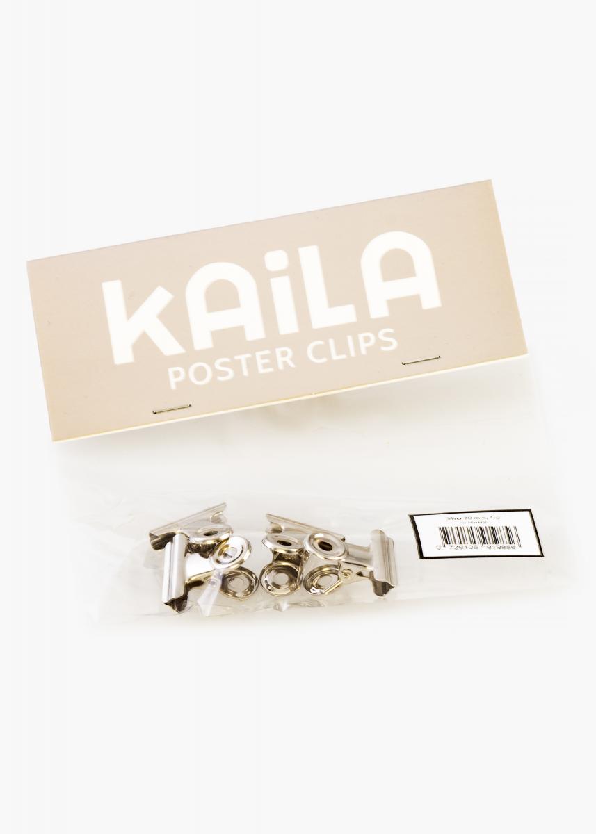 KAILA KAILA Poster Clip Silver 20 mm - 4-p
