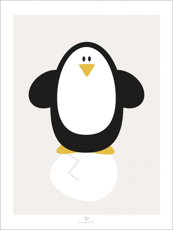 Bildverkstad Penguin - Blue Poster
