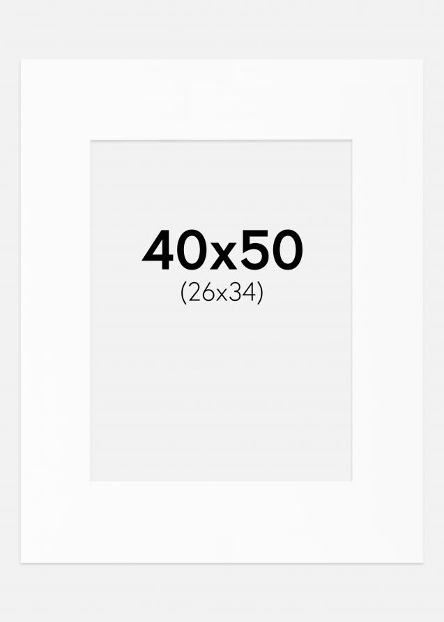 Artlink Passe-partout Wit Standard (Witte kern) 40x50 cm (26x34)