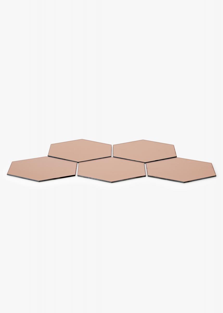 KAILA KAILA Spiegel Hexagon Rose Gold 18x21 cm - 5-pack