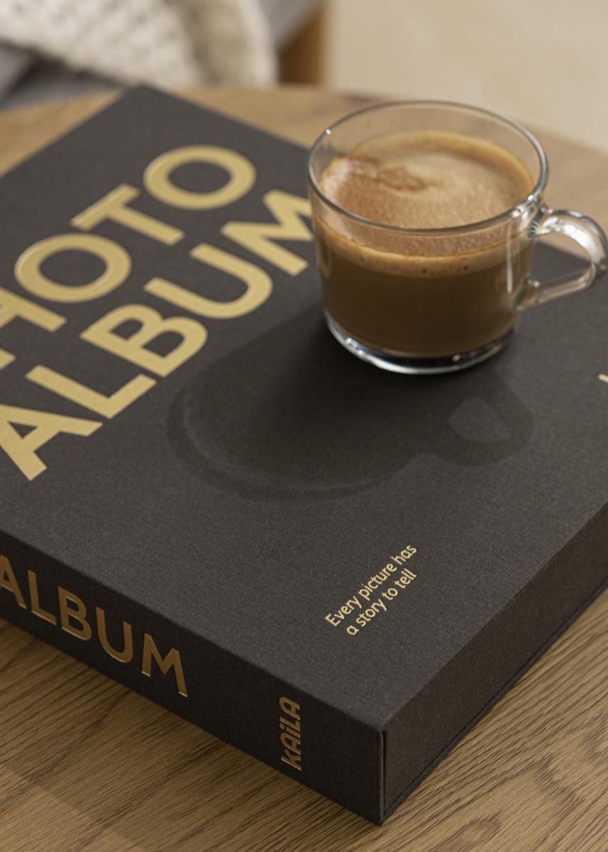 KAILA KAILA PHOTO ALBUM Black - Coffee Table Photo Album (60 Zwarte zijden)