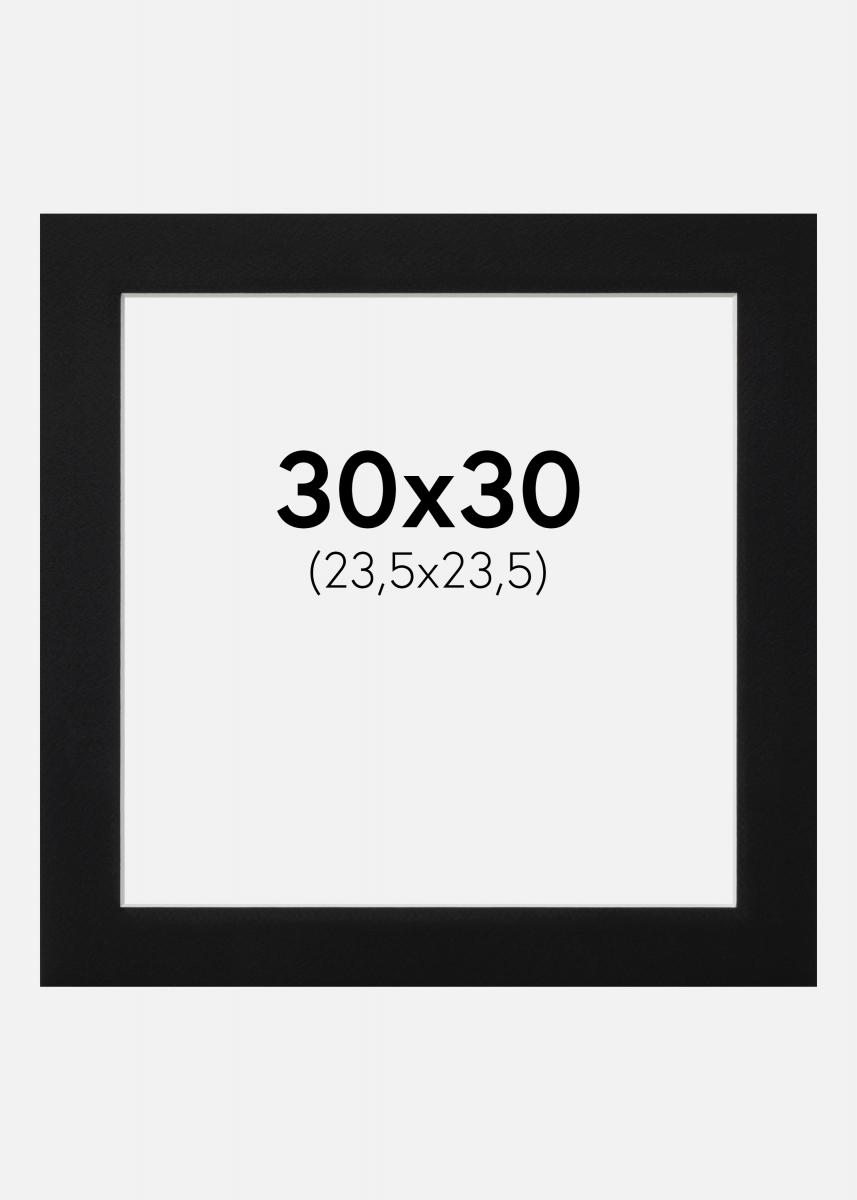 Artlink Passe-partout Zwart Standaard (Witte kern) 30x30 cm (23,5x23,5)