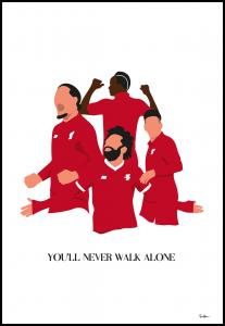 Tim Hansson You Will Never Walk Alone-Liverpool Players Poster