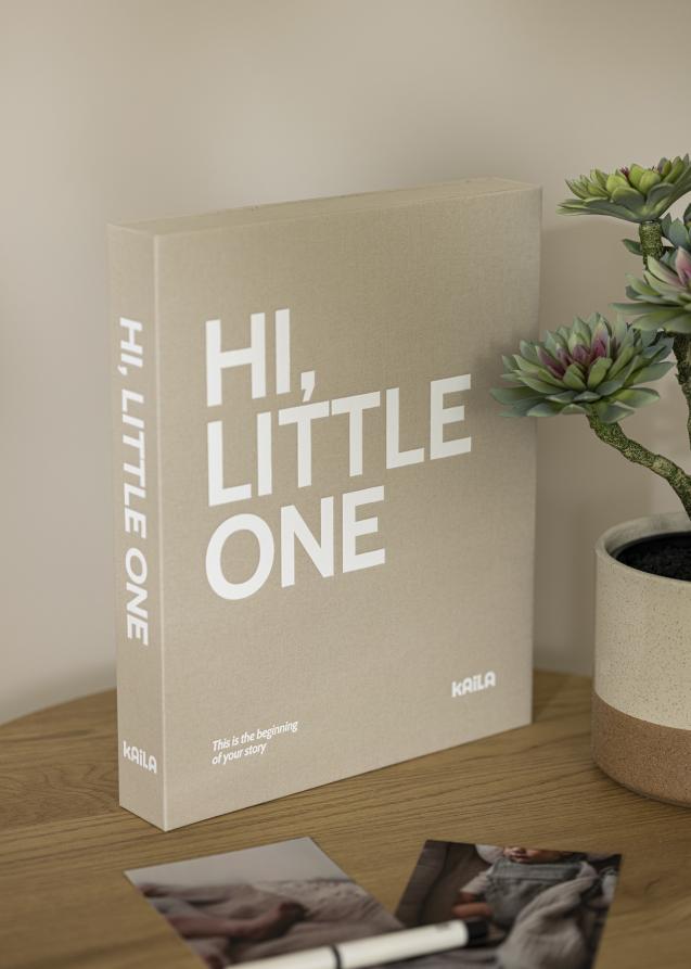 KAILA KAILA HI LITTLE ONE Grey - Coffee Table Photo Album (60 Zwarte zijden)