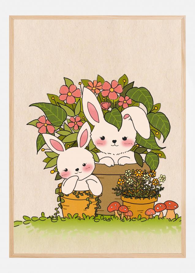 Bildverkstad Couple Bunny Poster