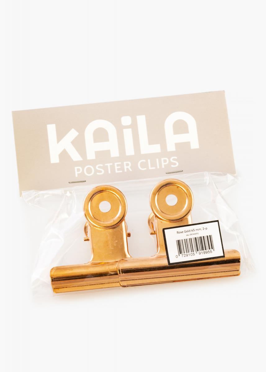 KAILA KAILA Poster Clip Rose Gold 65 mm - 2-p