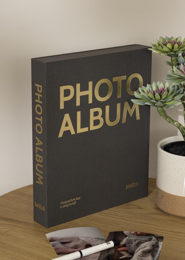KAILA KAILA PHOTO ALBUM Black - Coffee Table Photo Album (60 Zwarte zijden)