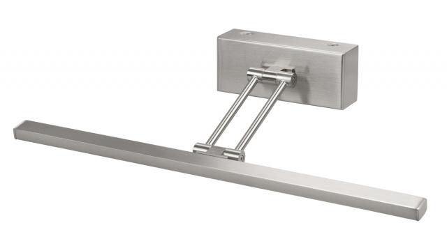 AH Belysning Gunnebo V961 LED voor lijstbreedte 60-100 cm schilderijverlichting - Nikkel