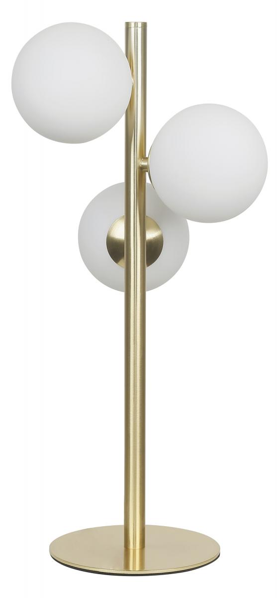 Aneta Belysning Tafellamp Molekyl 3 - Mat Messing/Wit