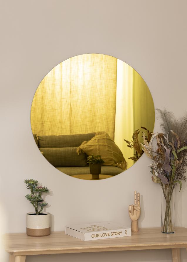 KAILA Spiegel Crystal Yellow 80 cm Ø