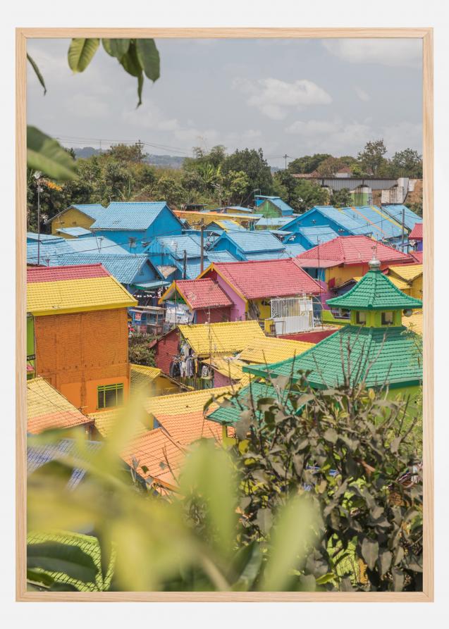 Bildverkstad Colorful Village Poster