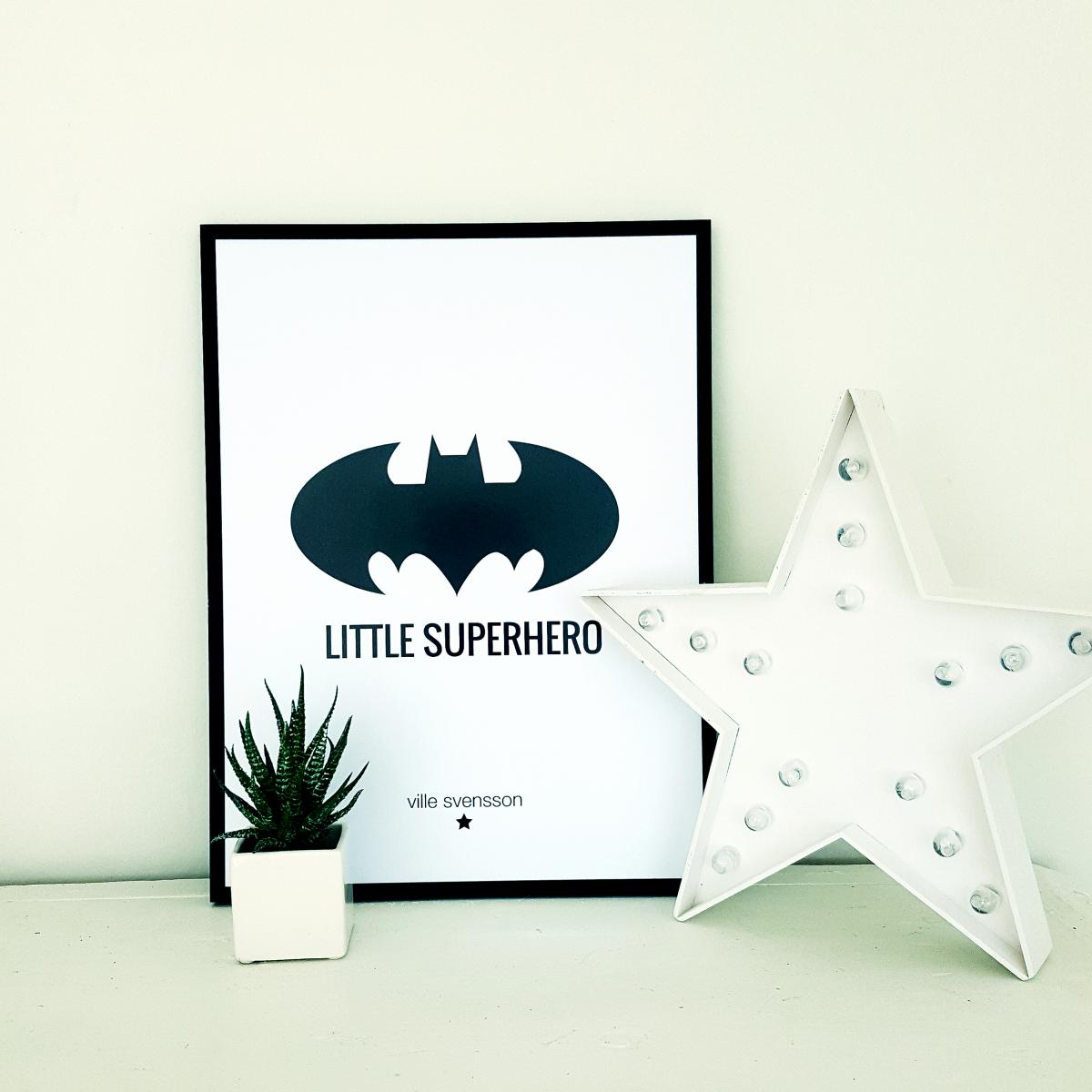 Lagervaror egen produktion Superhero Poster