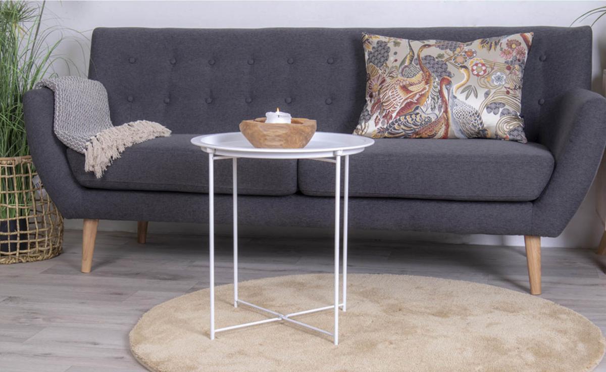 House Nordic Bijzettafel Bastia 46,8x46,8 cm - Wit