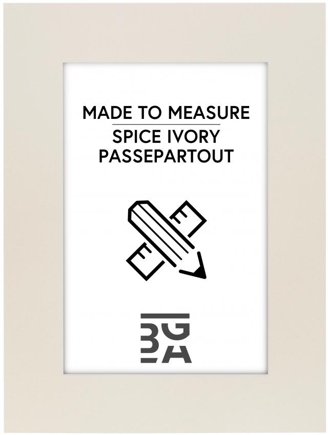 Egen tillverkning - Passepartouter Passe-partout Spice Ivory - Op maat gemaakt