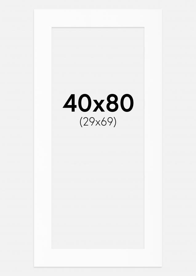 Artlink Passe-partout Wit Standaard (Witte kern) 40x80 cm (29x69)
