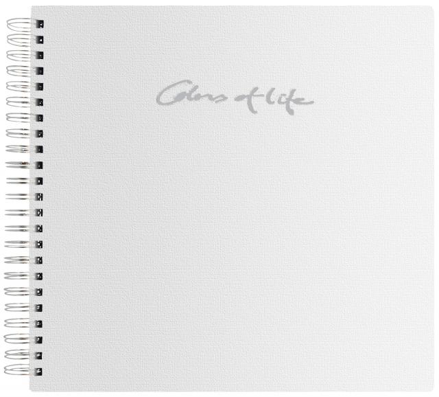 Burde Colors of Life Wit - 24x23 cm (48 zwarte zijden / 24 bladen)
