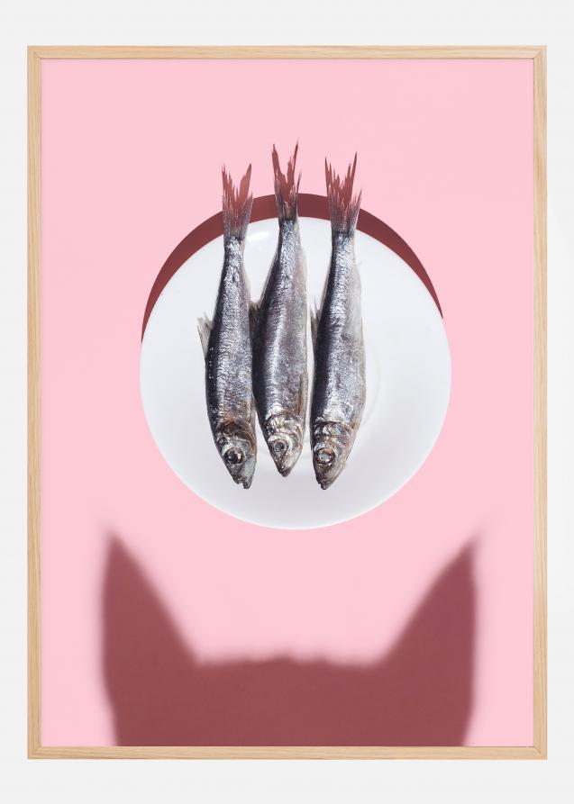 Bildverkstad Cat wants fish Poster