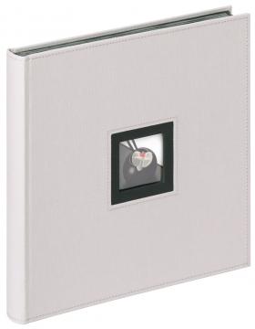 Walther Black & White Album Grijs - 30x30 cm (50 Zwarte zijden / 25 bladen)