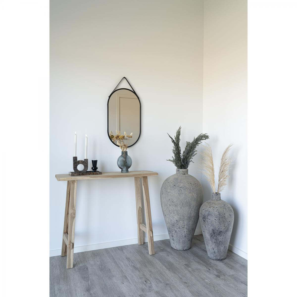 House Nordic Spiegel Trapani Zwart 35x60 cm