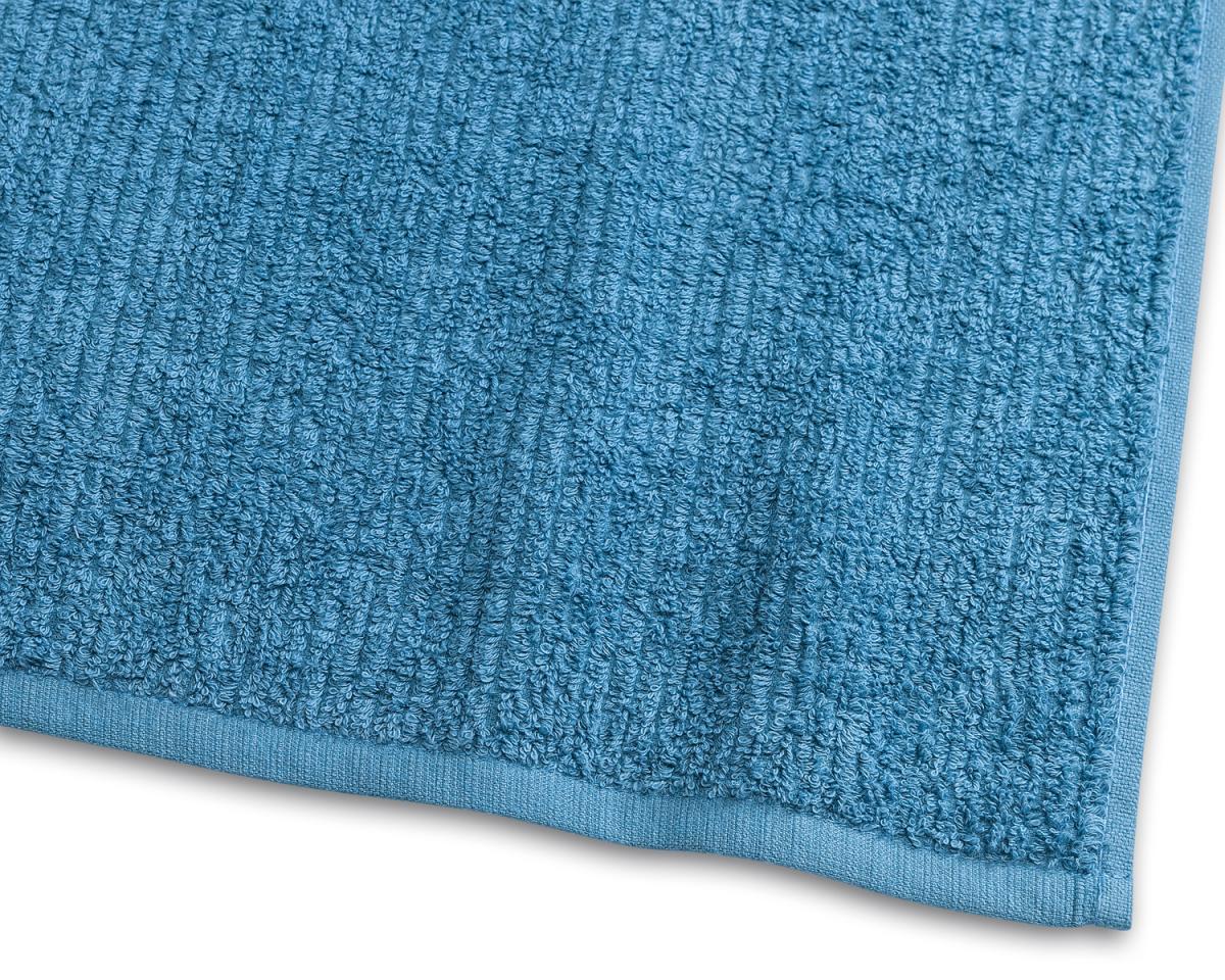 Används ej Handdoek Stripe Badstof - Turquoise 50x70 cm