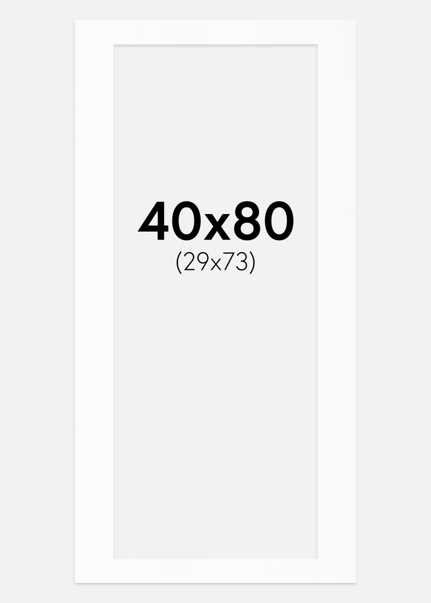 Artlink Passe-partout Wit Standard (Witte kern) 40x80 cm (29x73)