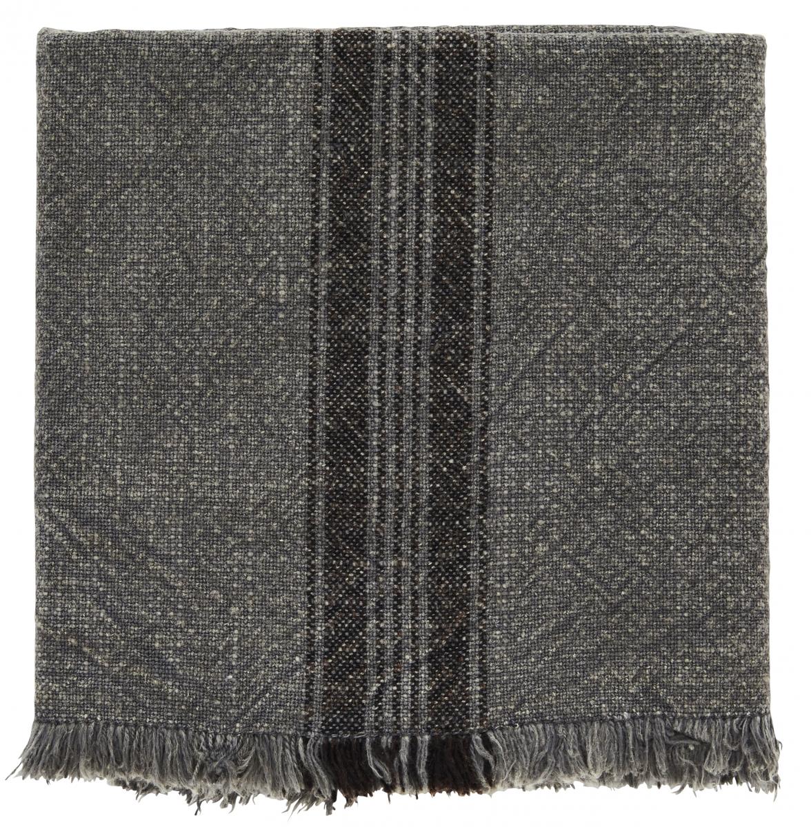Madam Stoltz Keukenhanddoek Stripes - Dark Grey 50x70 cm