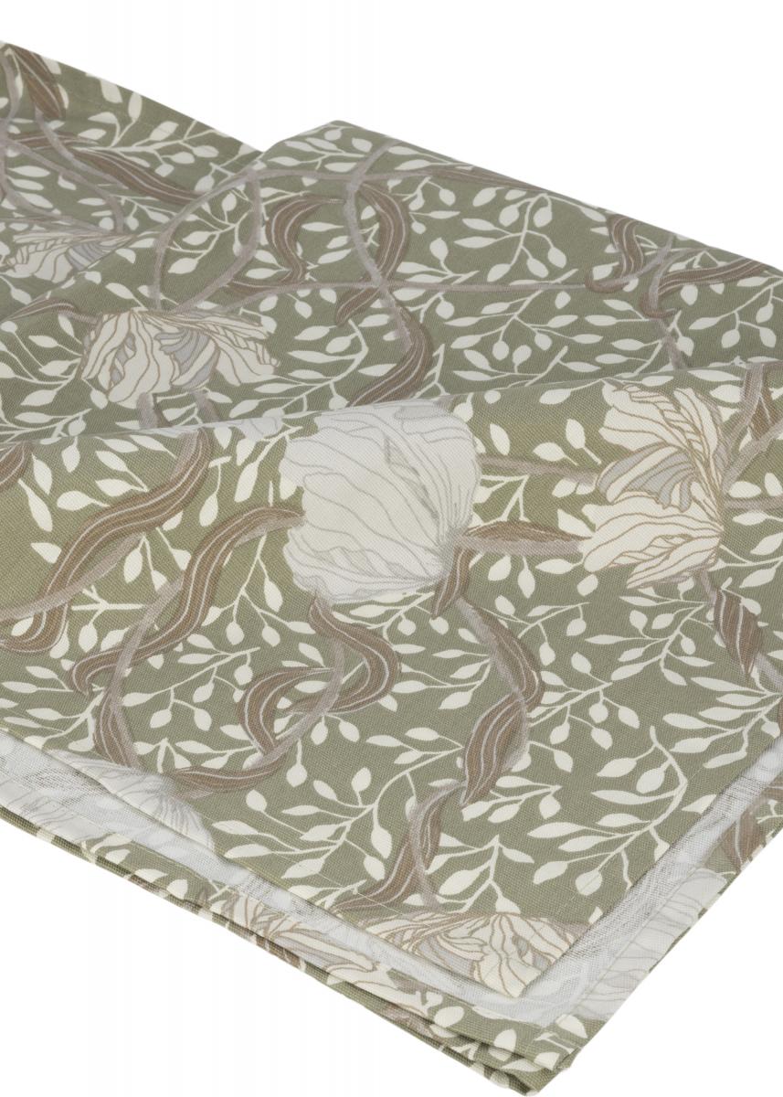 Fondaco Tafelkleed Matilda - Groen/Wit 145x250 cm