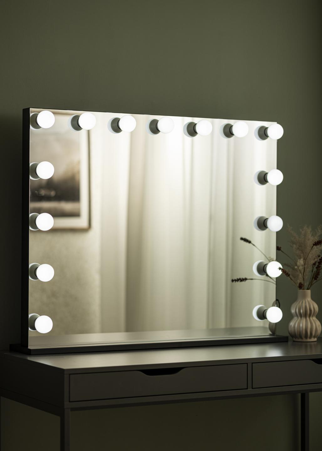 Koop KAILA Make-up spiegel Hollywood Edge 20 E27 Zwart 72x180 cm