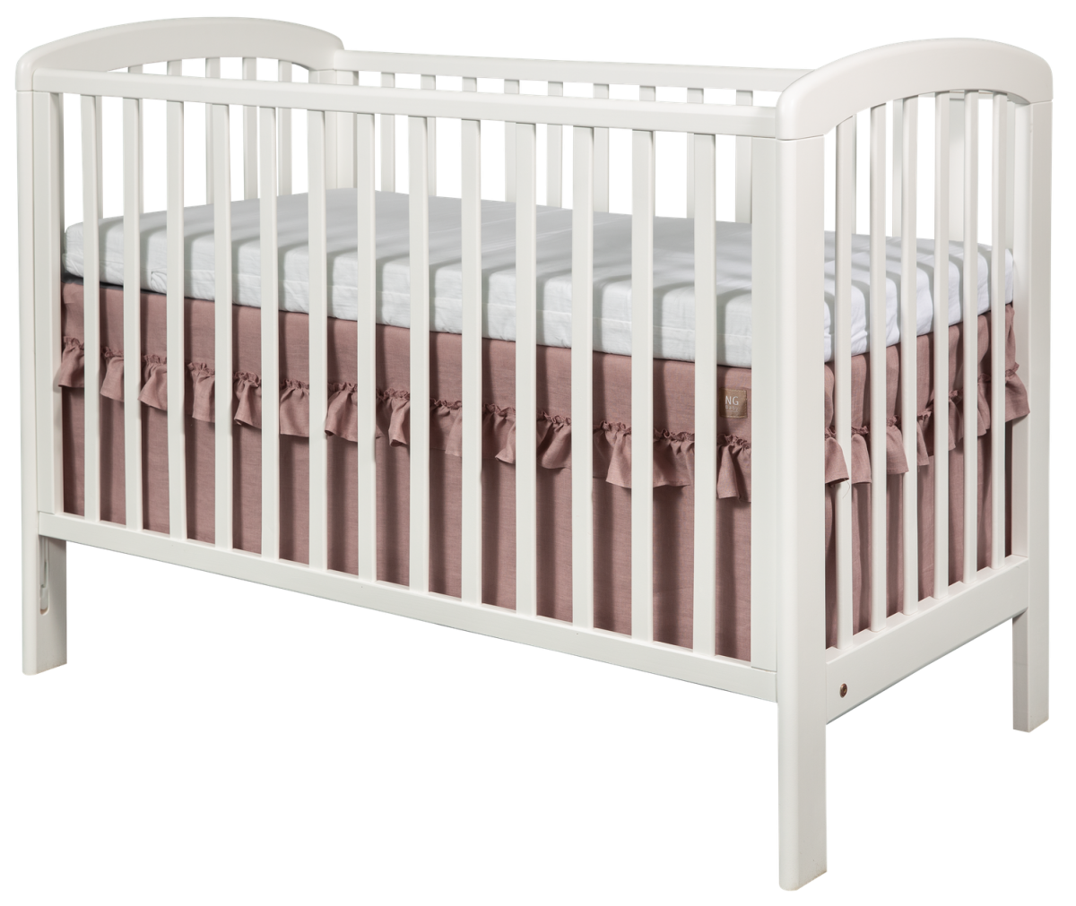 NG Baby Bedrok Volang Kinderbed - Dusty Pink 120x60x40 cm