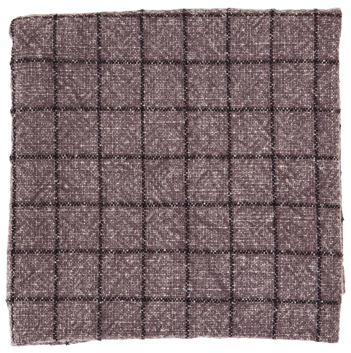 Madam Stoltz Keukenhanddoek Checked - Dark Purple 50x70 cm