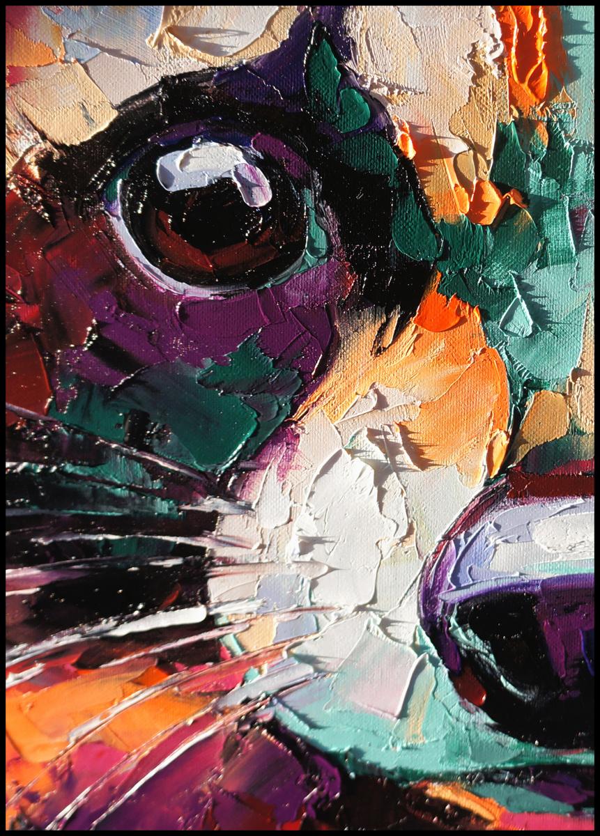 Bildverkstad Raccoon Painting Poster