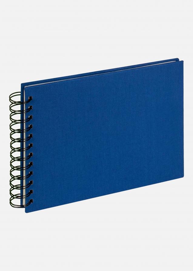 Walther Cloth Spiraalalbum Blauw - 19,5x15 cm (40 Zwarte zijden / 40 bladen)