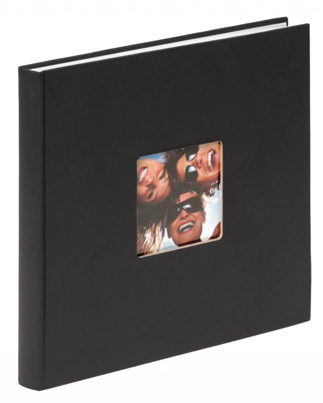 Walther Fun Album Zwart - 26x25 cm (40 Witte zijden / 20 bladen)