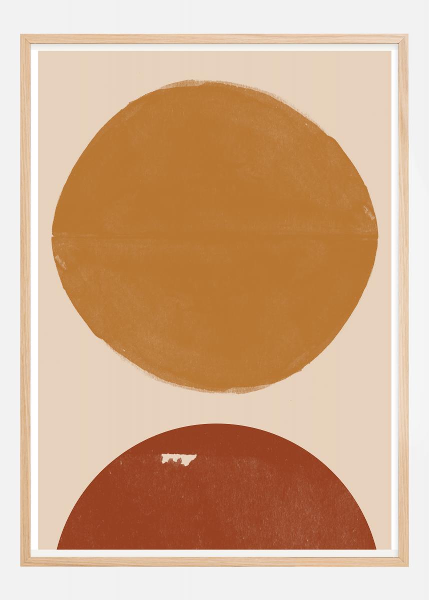Bildverkstad Burn Orange Composition Poster