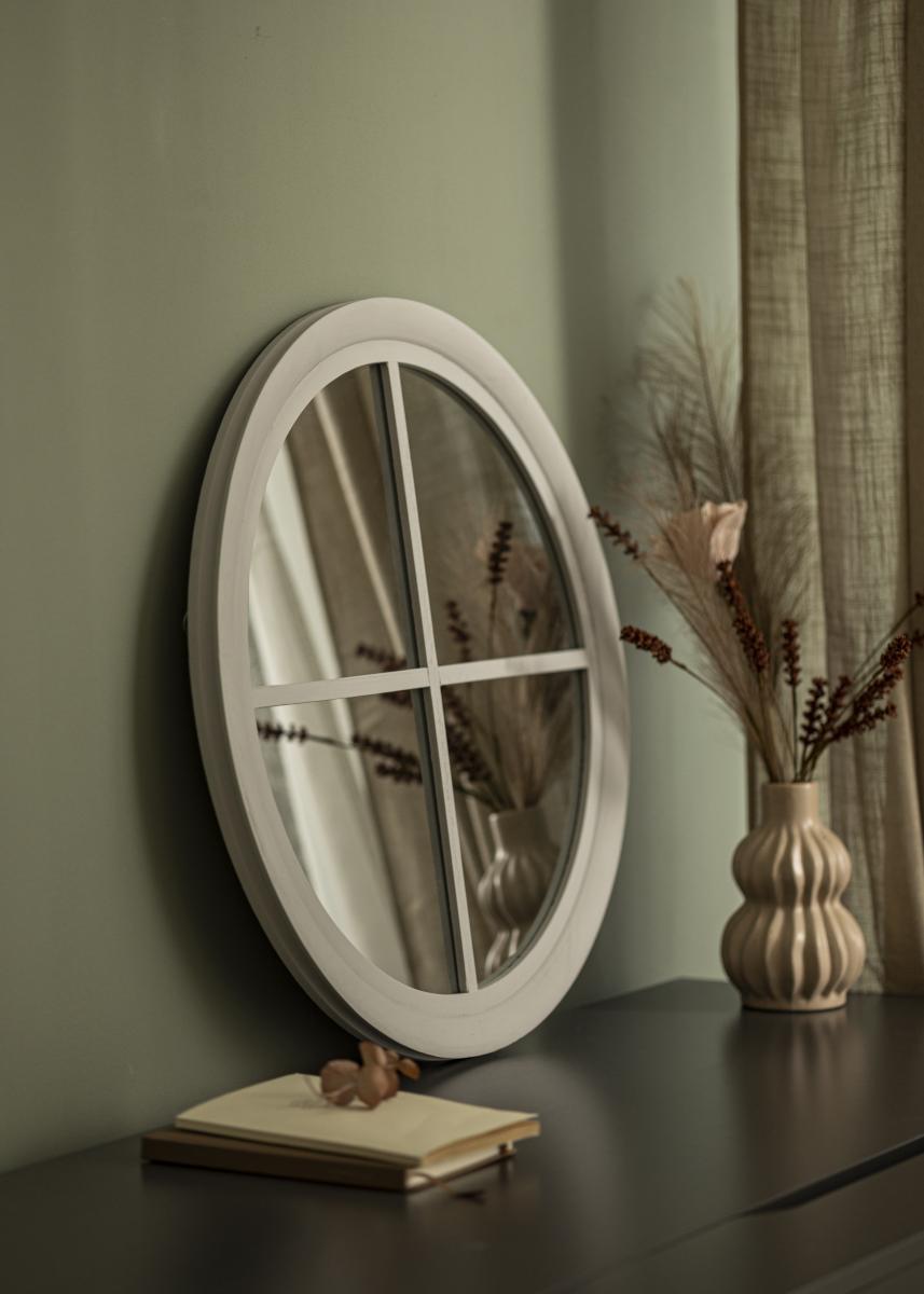 ID Factory Ronde Spiegel Window Grijs 60 cm 