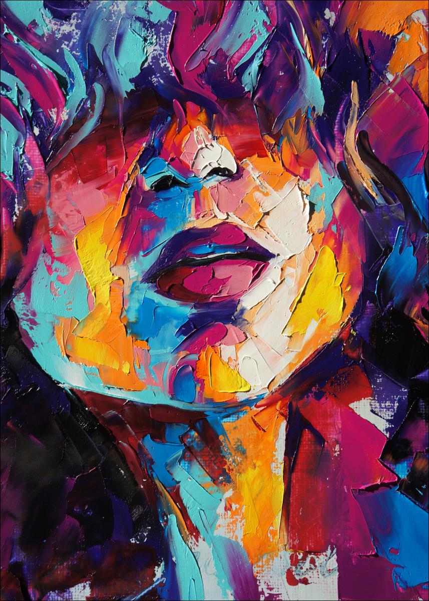 Lagervaror egen produktion Girl Painting Poster