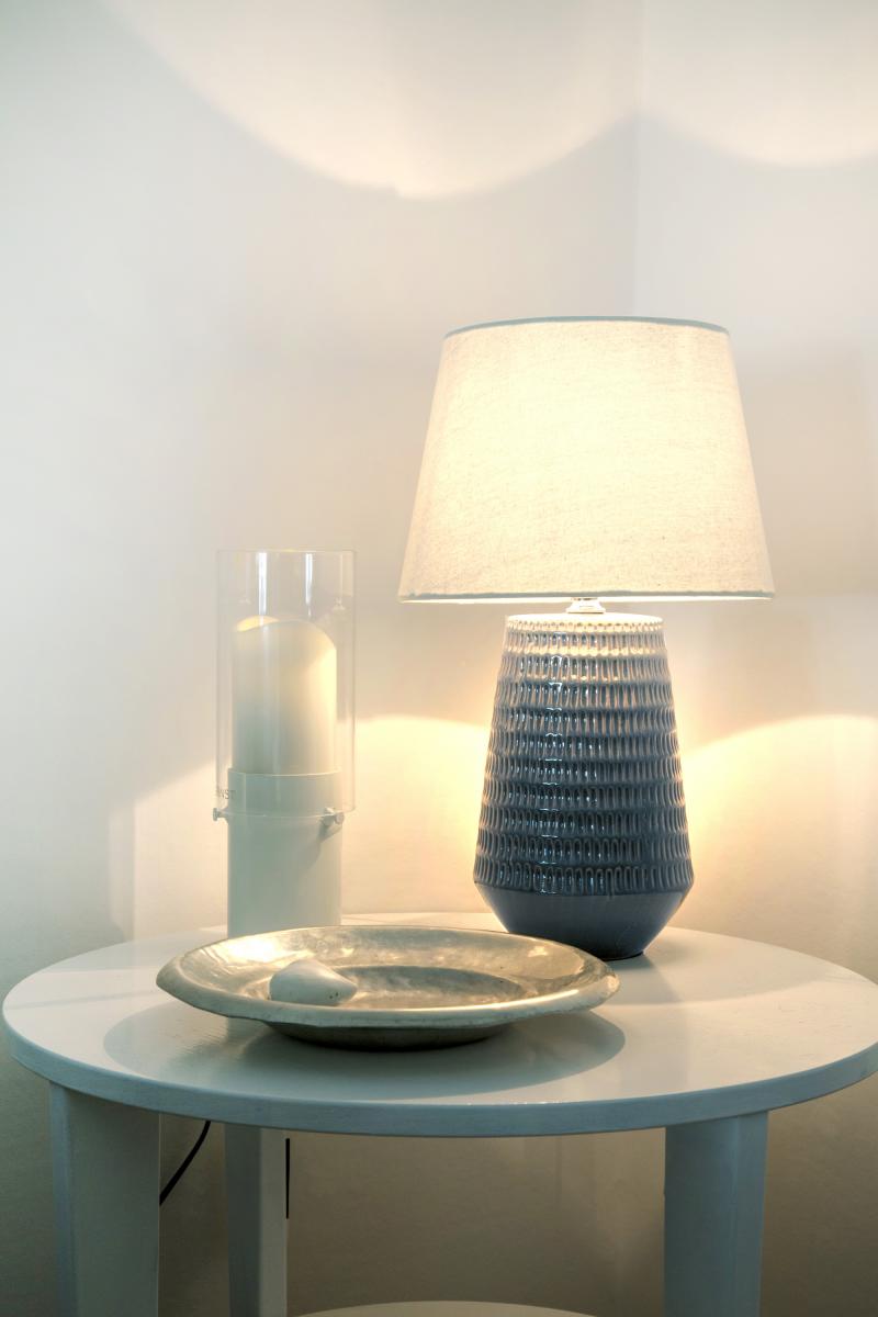 Aneta Belysning Tafellamp Mona - Blauw/Wit