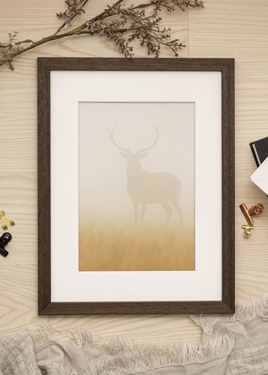 Galleri 1 Fotolijst Brown Wood 12x12 cm