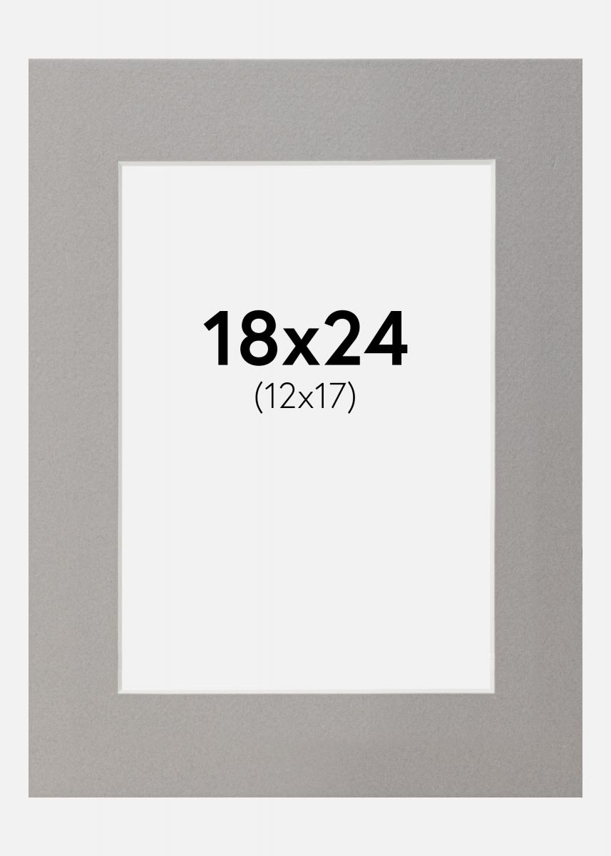 Galleri 1 Passe-partout Grijs 18x24 cm (12x17)