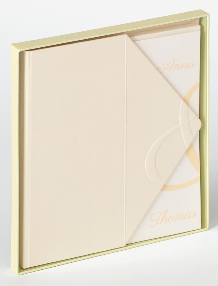 Walther Carta de Amor Gastenboek - 23x25 cm (72 Witte zijden / 36 bladen)