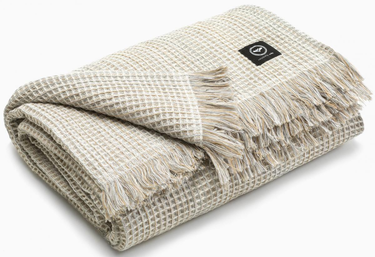 Recycled by wille Plaid Vilhelmina - Asgrijs 130x170 cm