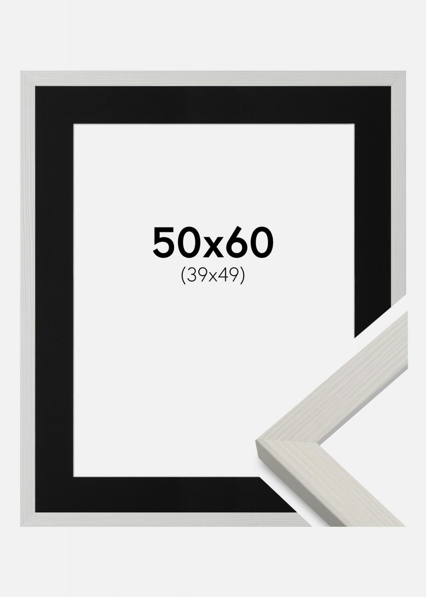 Artlink Passe-partout Zwart Standaard (Witte kern) 50x60 cm (39x49)