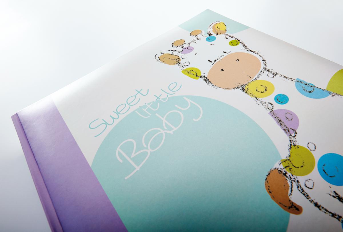 Walther Kima Babyalbum - 28x30,5 cm (50 Witte pagina's / 25 bladen)